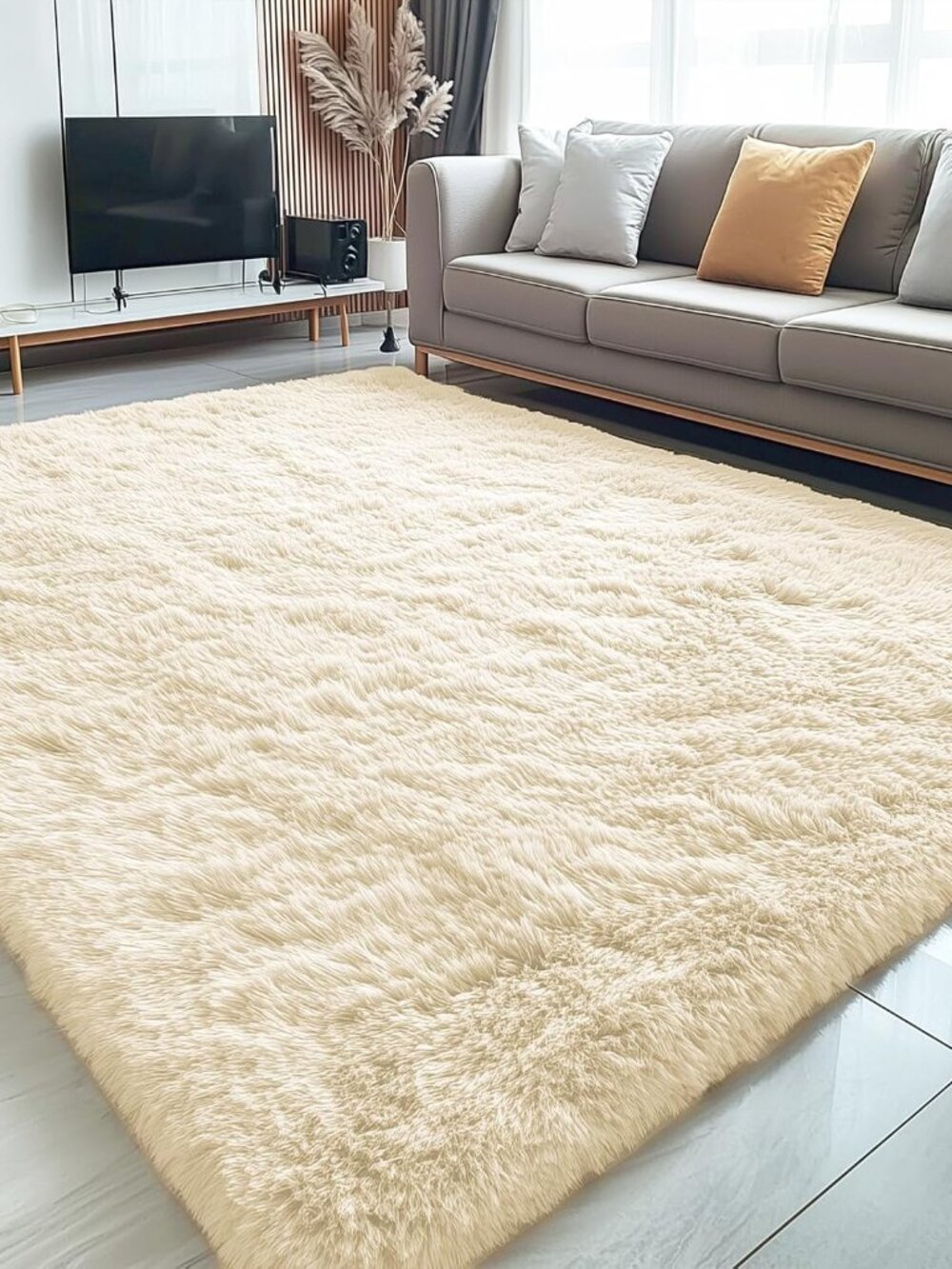 5x8 Machine Washable Large Area Rugs for Living Room, Bedroom, Soft Fluffy Shagg